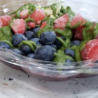 Custom acai bowl at Brooklyn Bagel in Brooklyn