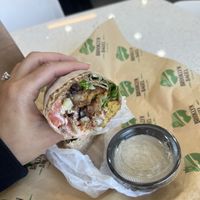 Falafel wrap  at Brooklyn Bagel in Brooklyn