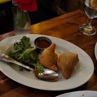 Vegan Samosa at Shiva's kitchen in Newton