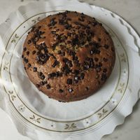 Bizcocho vegano con pepitas de chocolate at LA Revolucio Del Pa Ecologic in St Celoni