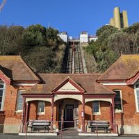 Leas Lift exterior at The Lift Cafe in Folkestone
