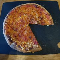 Margarita thin based pizza at Pizza Hut in Harlow
