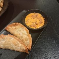 Vegan fried gyoza at Silk  in Zagreb