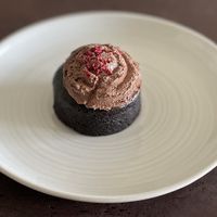 Vegan chocolate mud cupcake, from Pulp Friction. at Pulp Friction - Trafalgar on Collins in Hobart
