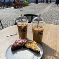 This outlet has a nice view and a few outdoor seats  at Espresso House - Gamla Stan in Stockholm