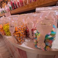 Bags of sweets at Confiserie Zucchero in Bruges