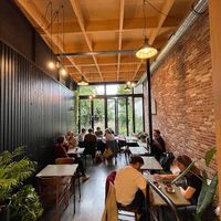 Inside, back area at Eet- en Koffiehuis Cozette in Ghent