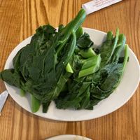 The broccoli dim sum no oyster sauce!   at Shangri La in Detroit