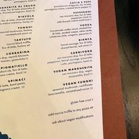 Menu   at Pizzana in Dallas