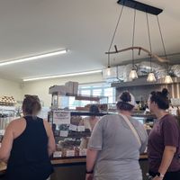 The photo doesn’t do the light fixture justice   at Gemini Cafe & Bakery in Bethel