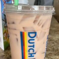 My favorite- SF Reese’s latte with White Coffee and Oat Milk!   at Dutch Bros Coffee in Parker