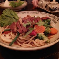 Noodles with vegan duck at Noodle Village in Berlin