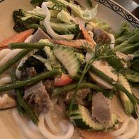 Vegane Vit Erdnuss (81 b) mit Udonnudeln  at Noodle Village in Berlin