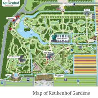 It is the large building ahead of the main entrance   at Keukenhof - Jacoba's Kitchen in Lisse