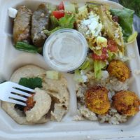 Falafel platter at Hippy Eats in Austin