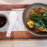 Mushroom XO Dumplings at Whistling Kite in Secret Harbour