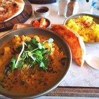 Spiced Cauliflower and Black Lentil Curry at Whistling Kite in Secret Harbour