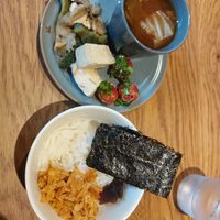 Traditional japanese breakfast at VeganLife SoiSoi in Kyoto