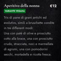 Menu aperitivo veg at L'Evoluzione Pizza in Catania
