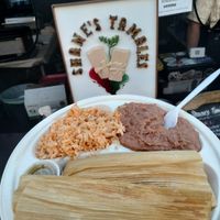 Tamale plate (non-loaded) at Shane's Tamales - Pop Up in Los Angeles