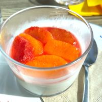 Pannacotta at Matsa Caffè in Bordeaux