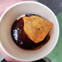 Spinach Pattaya (we only bought one to try) at Juma Kitchen in London