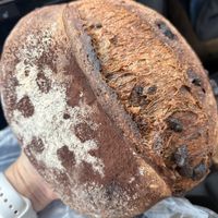 Hot chocolate sourdough 🤍🌱  at Bolivar Bread Bakery in Harpers Ferry