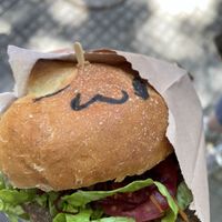 Michimilanesa con seitan  at Michiburger in Montevideo