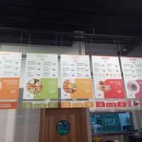 Menu at Çosa in Istanbul