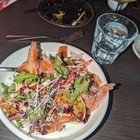 Vegan duck saladd  at Kiss & Tell in Melbourne