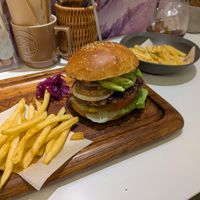Avocado and onion burger! at Tomoyasu Seisakusyo and Hamburger - 友安製作所とハンバーガー in Fukuoka