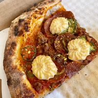 Vegan Stewart (jalapeño added). Even leftovers are amazing.  at Yukon Pizza in Las Vegas