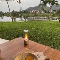 Yellow fruit bowl (customised: no granola added; classic yogurt was replaced with vegan organic cashew yogurt)   at Woo Phuket in Phuket