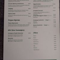 Breakfast menu as of August 2024 at The Shire in Killarney