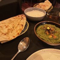 Vegatarian Naan with Palak Paneer   at Indian Culture  in North Hobart