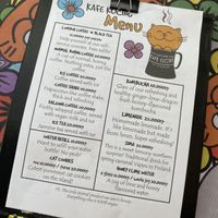 99% vegan menu  at Kafe Kuching - Cats of Gili in 