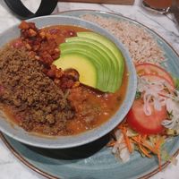 Menú del día, los frijoles de este lugar son muy ricos, 10/10 at Cafė Mattelsa in Medellin