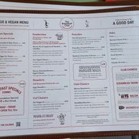 Vegan & Veggie menu at The Breakfast Club in Croydon