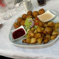 The vegan ‘meat balls’- excellent  at Aida's Zone in Stockholm