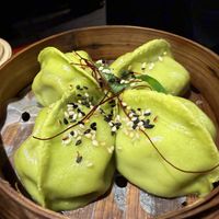 spinach dumplings  at NoMoreRice in Dortmund