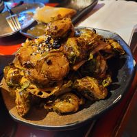 Rosenkohl mit Lotuswurzel at NoMoreRice in Dortmund
