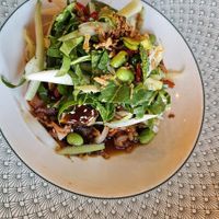 Sticky Asian salad with tofu at The Cosy Club in Chester