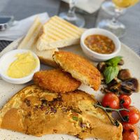   at Sam's Coffee and Bistro in Armacao De Pera