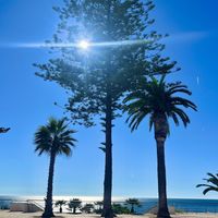 View from our table  at Sam's Coffee and Bistro in Armacao De Pera