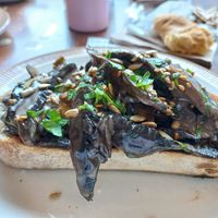 Creamy mushroom toast #Veganuary at Union Yoga + Cafe in Ramsgate