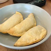Empanadas at Valiente Café in Bogota
