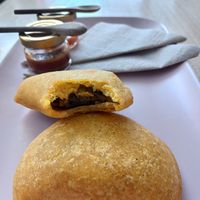 Empanada papa at Valiente Café in Bogota