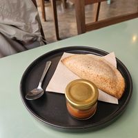 empanada at Valiente Café in Bogota