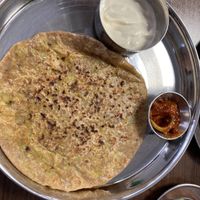 Paratha with soy yogurt   at The Chaii Hub in St Neots