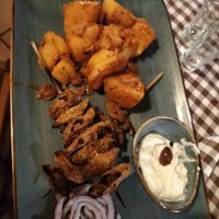 Vegan souvlaki at Taverna Athene in Berlin